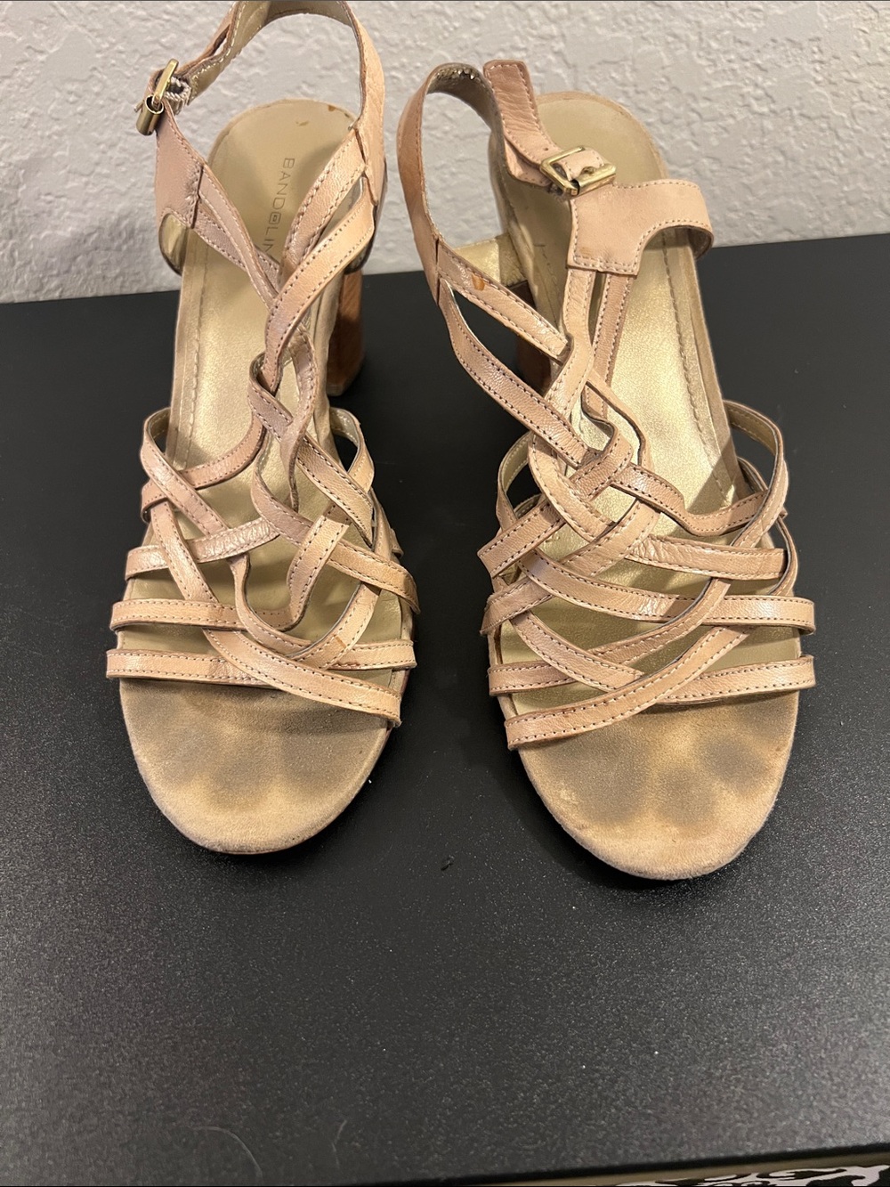 Bandolino Blush Strappy Block Heel Sandals